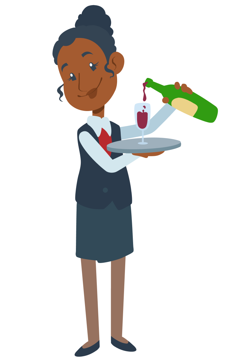 Illustration Fachkraft für Gastronomie