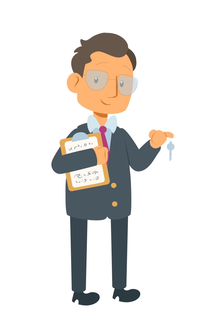 Illustration Kauffrau /-mann für Hotelmanagement