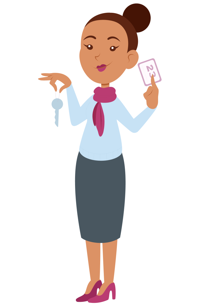 Illustration Hotelfachfrau / -mann