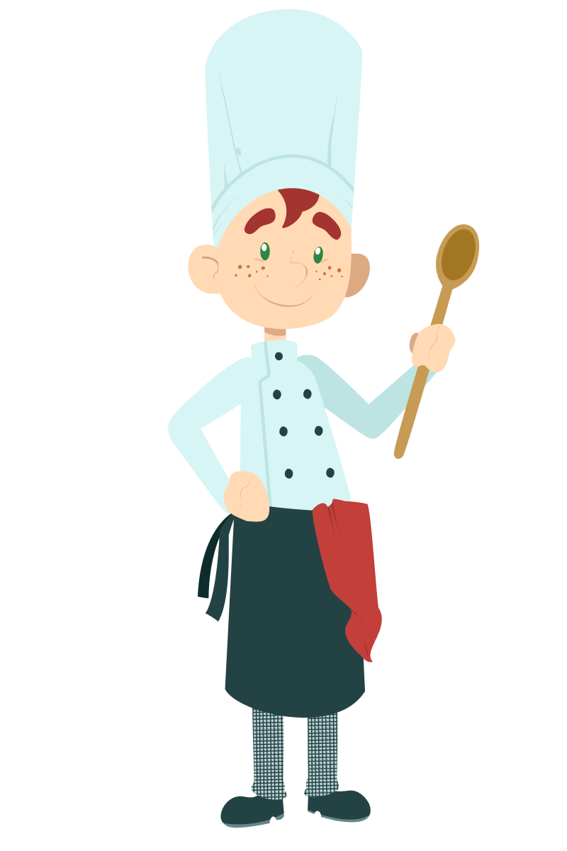 Illustration Fachkraft Küche