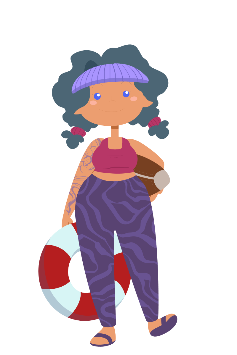 Illustration Kauffrau /-mann für Tourismus und Freizeit